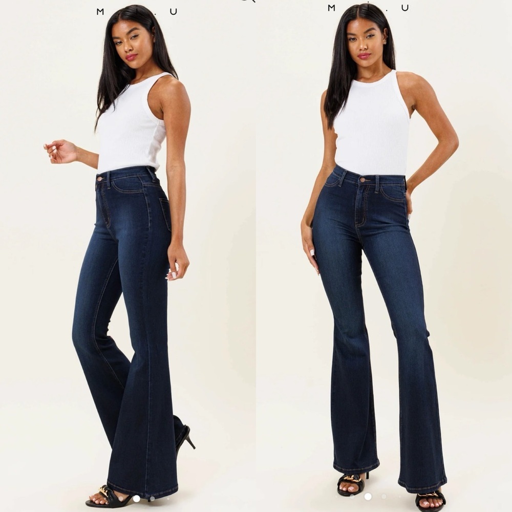 VIBRANT M.i.U. Tall Bell Flare Jeans NWT Size 7